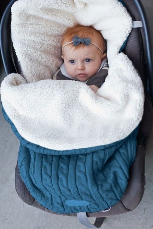 Baby Stroller Sleeping Bag Winter Body Keep Warm $47.85 Dana Fashion Color: Lake BlueA Baby Clothing Style: envelope type Fabric: Blended Lining: lamb cashmere Filling: Cotton wool Thick： thick pattern: plain Color: black, beige, pink, light gray, ink blu