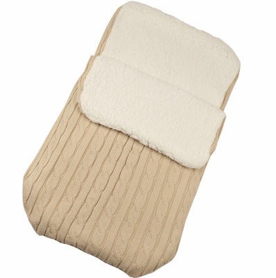 Baby Stroller Sleeping Bag Winter Body Keep Warm $38.61 Dana Fashion Color: Beige Baby Clothing Style: envelope type Fabric: Blended Lining: lamb cashmere Filling: Cotton wool Thick： thick pattern: plain Color: black, beige, pink, light gray, ink blue, wh