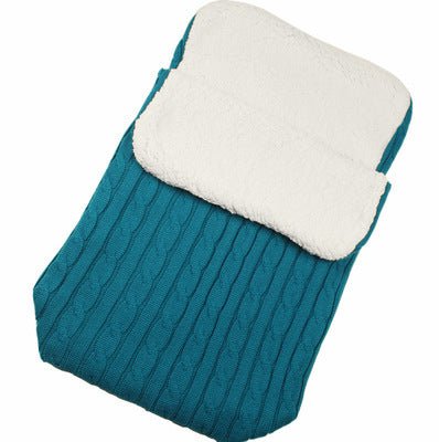 Baby Stroller Sleeping Bag Winter Body Keep Warm $39.56 Dana Fashion Color: Lake blue Baby Clothing Style: envelope type Fabric: Blended Lining: lamb cashmere Filling: Cotton wool Thick： thick pattern: plain Color: black, beige, pink, light gray, ink blue