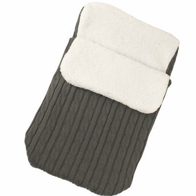 Baby Stroller Sleeping Bag Winter Body Keep Warm $40.08 Dana Fashion Color: Dark grey Baby Clothing Style: envelope type Fabric: Blended Lining: lamb cashmere Filling: Cotton wool Thick： thick pattern: plain Color: black, beige, pink, light gray, ink blue