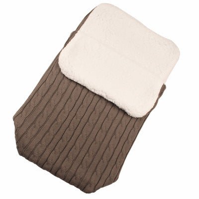 Baby Stroller Sleeping Bag Winter Body Keep Warm $27.20 Dana Fashion Color: Khaki Baby Clothing Style: envelope type Fabric: Blended Lining: lamb cashmere Filling: Cotton wool Thick： thick pattern: plain Color: black, beige, pink, light gray, ink blue, wh