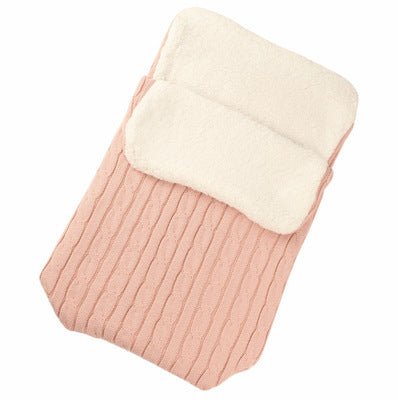 Baby Stroller Sleeping Bag Winter Body Keep Warm $37.71 Dana Fashion Color: Pink Baby Clothing Style: envelope type Fabric: Blended Lining: lamb cashmere Filling: Cotton wool Thick： thick pattern: plain Color: black, beige, pink, light gray, ink blue, whi