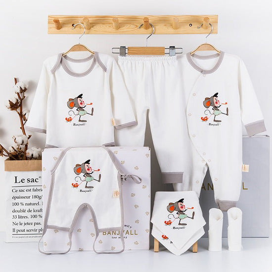 Baby Suit Full Moon Baby Underwear Newborn Clothes $38.50 Dana Fashion Color: Four Seasons Diamond Grey Child size: 59cm Baby Clothing Product information: Fabric name: combed cotton Style: Korean Applicable gender: neutral/male and female Gift box conten
