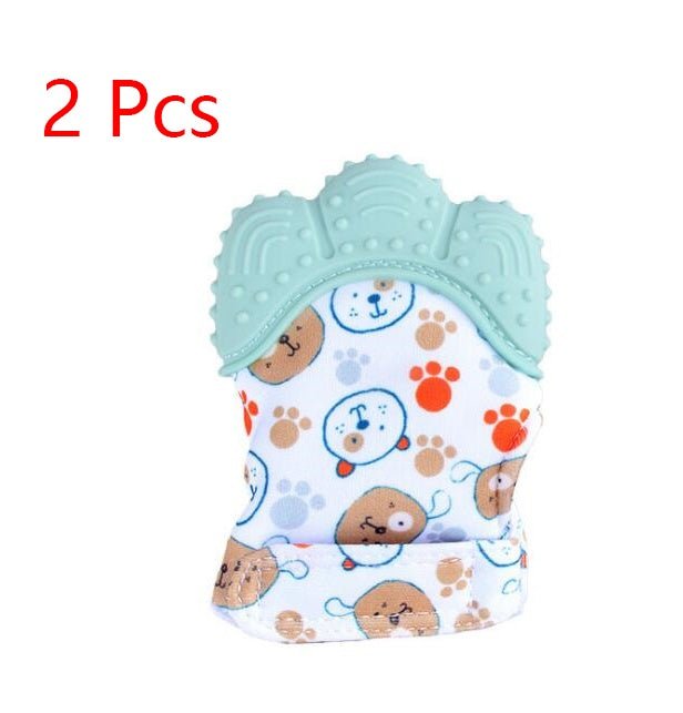 Baby teether baby anti-bite silicone molar gloves children's sound toys $17.18 Dana Fashion Color: Light green 2 style quantity: 1pair Toys & Hobbies Product information : Material: Silicone Applicable age: more than 3 months Color: Smiley Gloves Yellow,