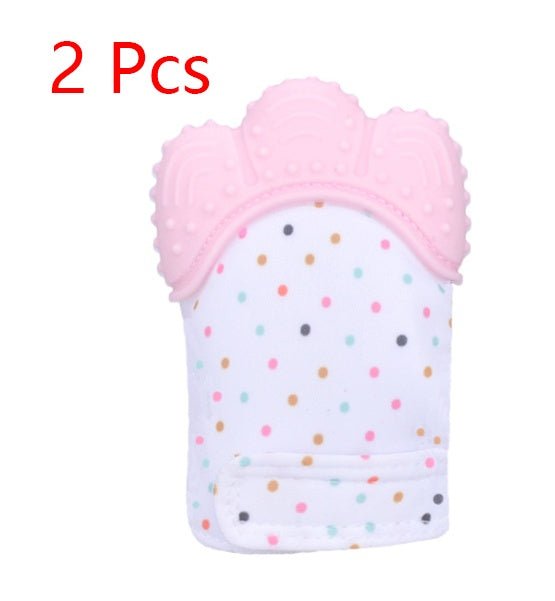Baby teether baby anti-bite silicone molar gloves children's sound toys $17.18 Dana Fashion Color: Pink quantity: 1pair Toys & Hobbies Product information : Material: Silicone Applicable age: more than 3 months Color: Smiley Gloves Yellow, Smiley Gloves B