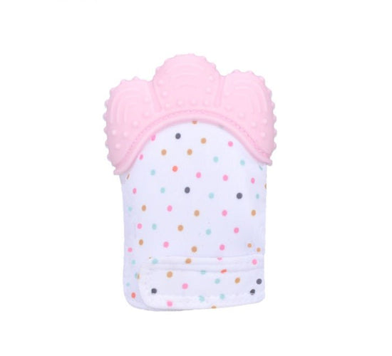Baby teether baby anti-bite silicone molar gloves children's sound toys $10.53 Dana Fashion Color: Pink quantity: Q1pcs Toys & Hobbies Product information : Material: Silicone Applicable age: more than 3 months Color: Smiley Gloves Yellow, Smiley Gloves B