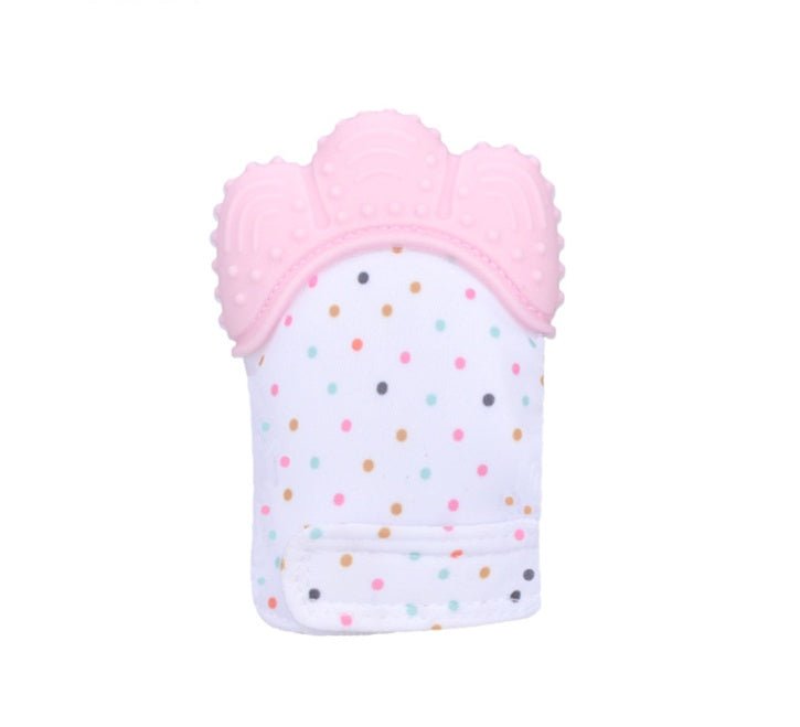 Baby teether baby anti-bite silicone molar gloves children's sound toys $10.53 Dana Fashion Color: Pink quantity: Q1pcs Toys & Hobbies Product information : Material: Silicone Applicable age: more than 3 months Color: Smiley Gloves Yellow, Smiley Gloves B