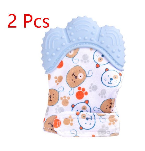 Baby teether baby anti-bite silicone molar gloves children's sound toys $17.18 Dana Fashion Color: Blue 2 style quantity: 1pair Toys & Hobbies Product information : Material: Silicone Applicable age: more than 3 months Color: Smiley Gloves Yellow, Smiley