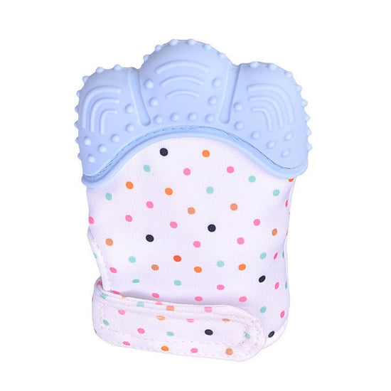 Baby teether baby anti-bite silicone molar gloves children's sound toys $10.53 Dana Fashion Color: Blue quantity: Q1pcs Toys & Hobbies Product information : Material: Silicone Applicable age: more than 3 months Color: Smiley Gloves Yellow, Smiley Gloves B
