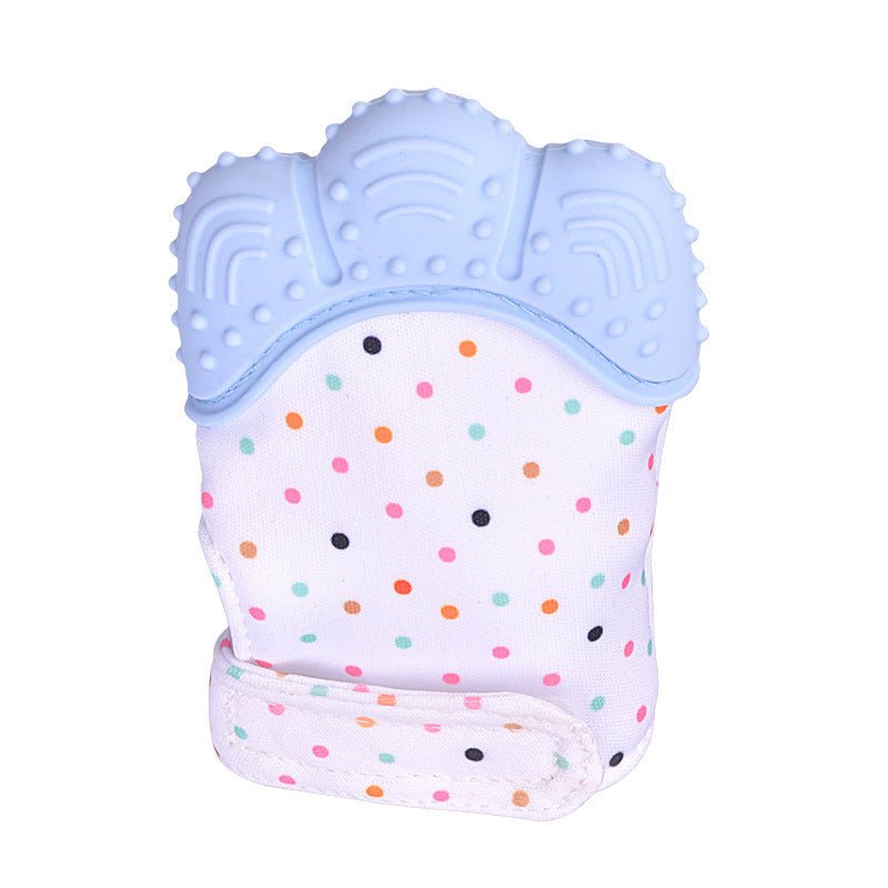Baby teether baby anti-bite silicone molar gloves children's sound toys $10.53 Dana Fashion Color: Blue quantity: Q1pcs Toys & Hobbies Product information : Material: Silicone Applicable age: more than 3 months Color: Smiley Gloves Yellow, Smiley Gloves B
