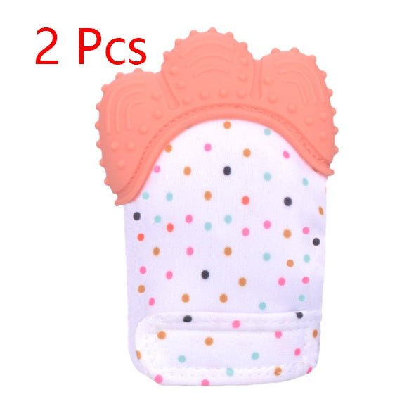 Baby teether baby anti-bite silicone molar gloves children's sound toys $17.18 Dana Fashion Color: Orange quantity: 1pair Toys & Hobbies Product information : Material: Silicone Applicable age: more than 3 months Color: Smiley Gloves Yellow, Smiley Gloves