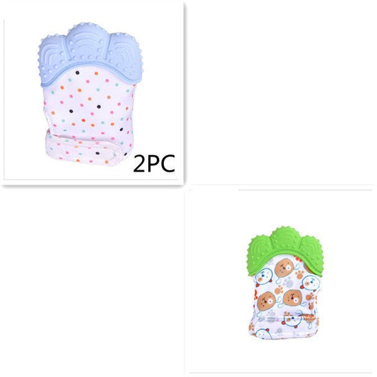 Baby teether baby anti-bite silicone molar gloves children's sound toys $21.86 Dana Fashion Color: SetM quantity: Q1pcs Toys & Hobbies Product information : Material: Silicone Applicable age: more than 3 months Color: Smiley Gloves Yellow, Smiley Gloves B