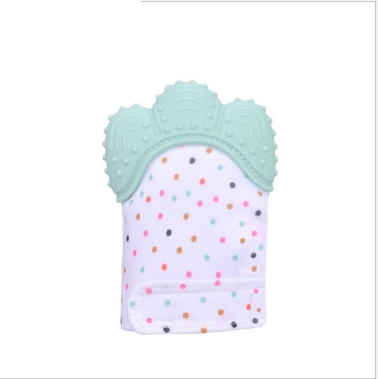 Baby teether baby anti-bite silicone molar gloves children's sound toys $10.53 Dana Fashion Color: Light green quantity: Q1pcs Toys & Hobbies Product information : Material: Silicone Applicable age: more than 3 months Color: Smiley Gloves Yellow, Smiley G