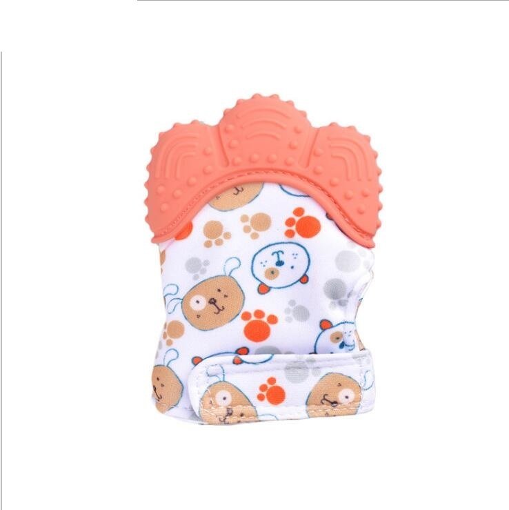Baby teether baby anti-bite silicone molar gloves children's sound toys $10.53 Dana Fashion Color: Orange 2 style quantity: Q1pcs Toys & Hobbies Product information : Material: Silicone Applicable age: more than 3 months Color: Smiley Gloves Yellow, Smile