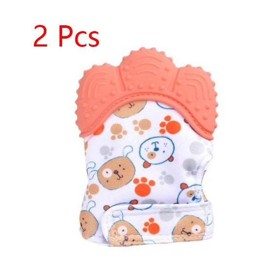Baby teether baby anti-bite silicone molar gloves children's sound toys $17.18 Dana Fashion Color: Orange 2 style quantity: 1pair Toys & Hobbies Product information : Material: Silicone Applicable age: more than 3 months Color: Smiley Gloves Yellow, Smile