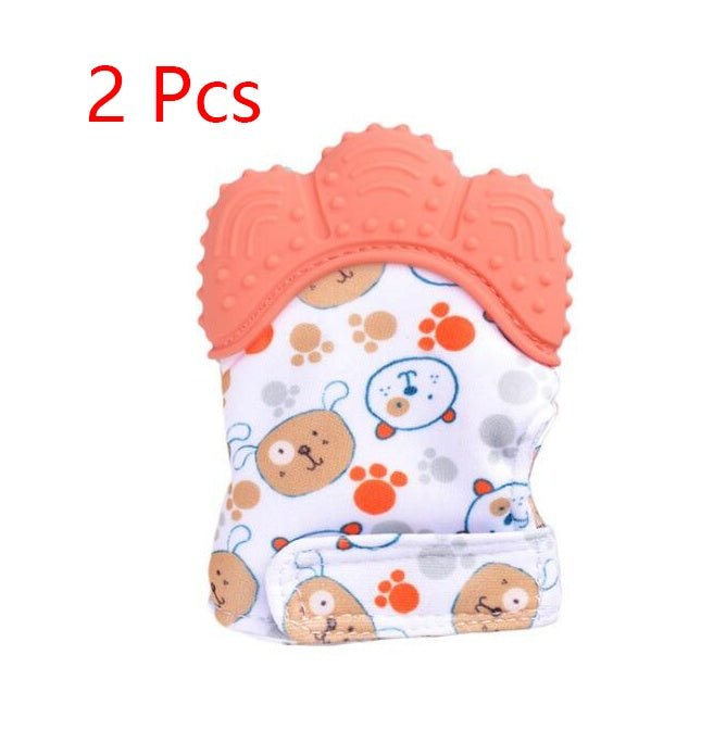 Baby teether baby anti-bite silicone molar gloves children's sound toys $17.18 Dana Fashion Color: Orange 2 style quantity: 1pair Toys & Hobbies Product information : Material: Silicone Applicable age: more than 3 months Color: Smiley Gloves Yellow, Smile