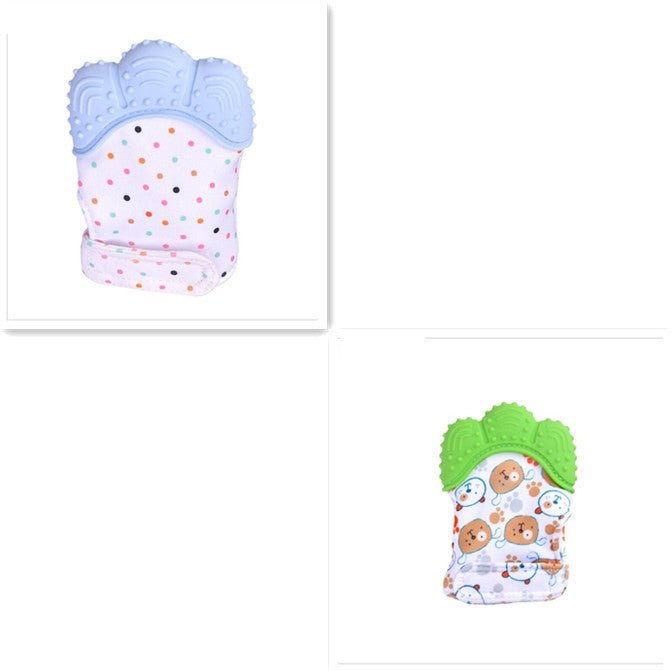 Baby teether baby anti-bite silicone molar gloves children's sound toys $16.56 Dana Fashion Color: SetA quantity: Q1pcs Toys & Hobbies Product information : Material: Silicone Applicable age: more than 3 months Color: Smiley Gloves Yellow, Smiley Gloves B