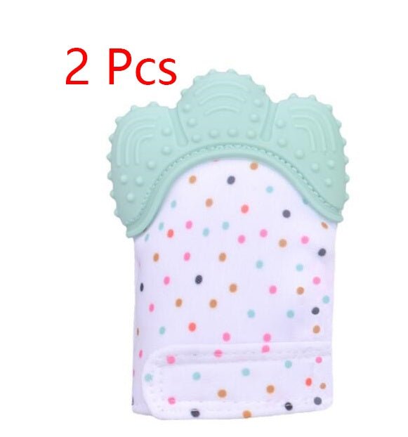 Baby teether baby anti-bite silicone molar gloves children's sound toys $17.18 Dana Fashion Color: Light green quantity: 1pair Toys & Hobbies Product information : Material: Silicone Applicable age: more than 3 months Color: Smiley Gloves Yellow, Smiley G