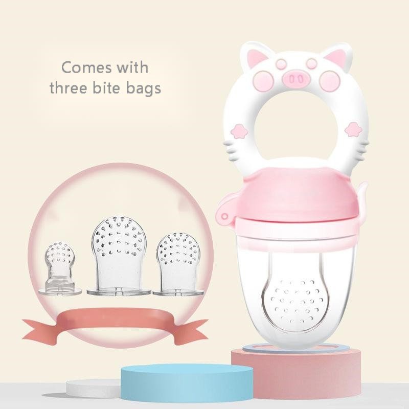 Baby teether $16.69 Dana Fashion Color: Pink style: 3 mouthpiece Baby & Mother Material: Silicone