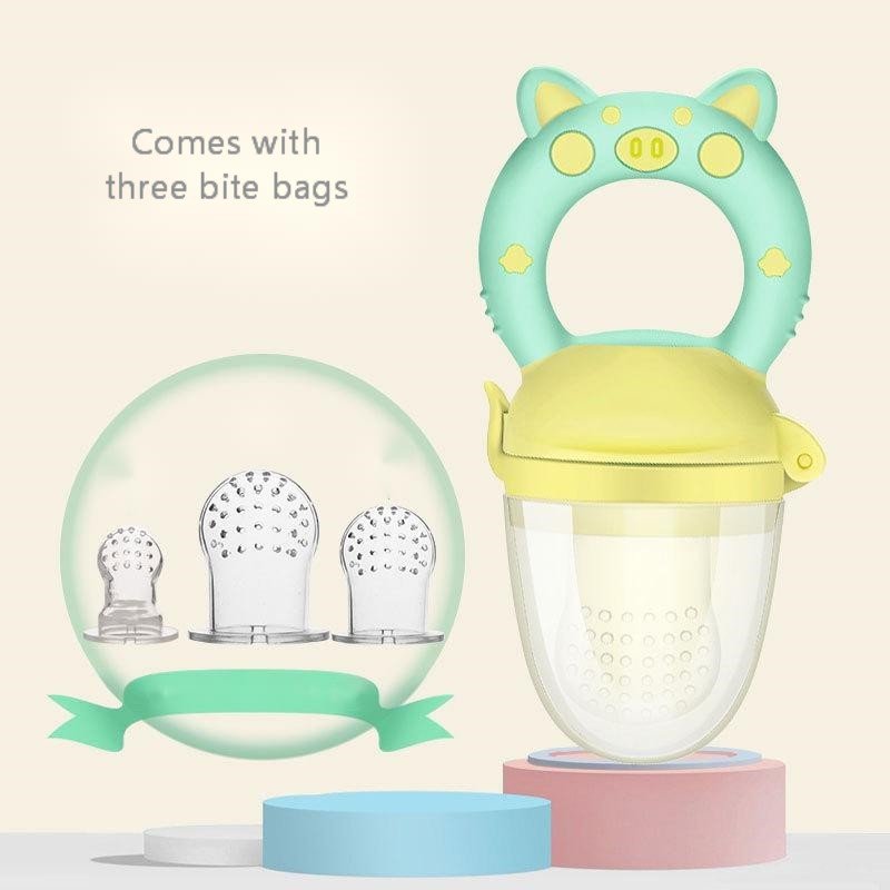Baby teether $15.37 Dana Fashion Color: Green style: 3 mouthpiece Baby & Mother Material: Silicone