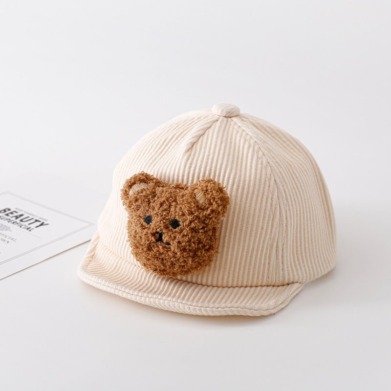 Baby Thickened Baby Girl Hat Boy Cute Super Cute $18.30 Dana Fashion style: 6 Style Baby Clothing Product Details: Material: cotton Product Category: Peaked Cap Applicable gender: unisex / both men and women Color: black patch bear cap, khaki patch bear c