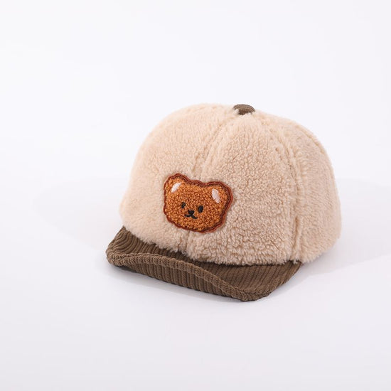 Baby Thickened Baby Girl Hat Boy Cute Super Cute $17.89 Dana Fashion style: 2 Style Baby Clothing Product Details: Material: cotton Product Category: Peaked Cap Applicable gender: unisex / both men and women Color: black patch bear cap, khaki patch bear c