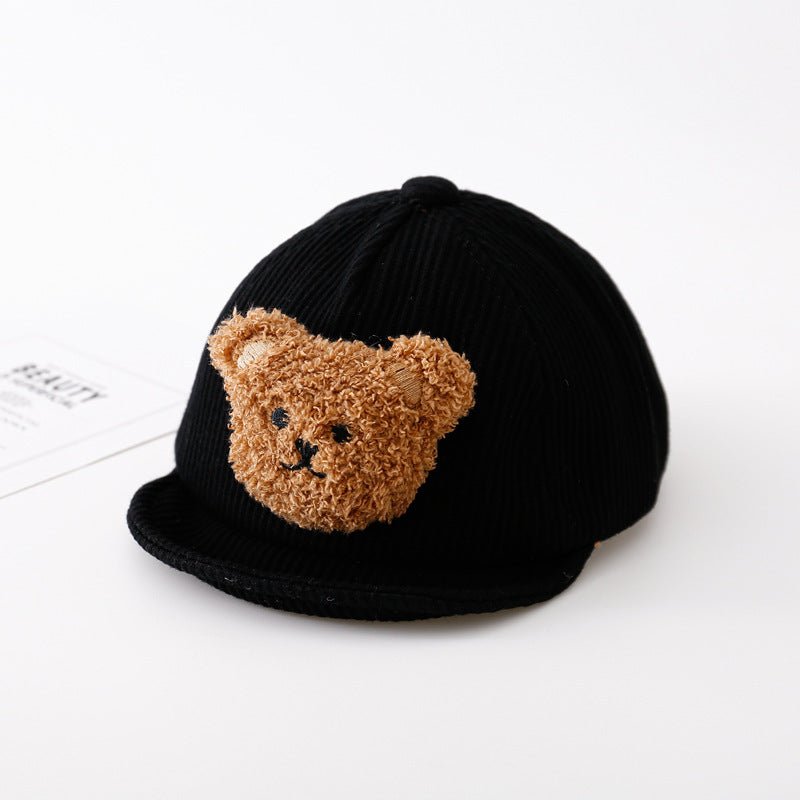 Baby Thickened Baby Girl Hat Boy Cute Super Cute $14.32 Dana Fashion style: 7 Style Baby Clothing Product Details: Material: cotton Product Category: Peaked Cap Applicable gender: unisex / both men and women Color: black patch bear cap, khaki patch bear c