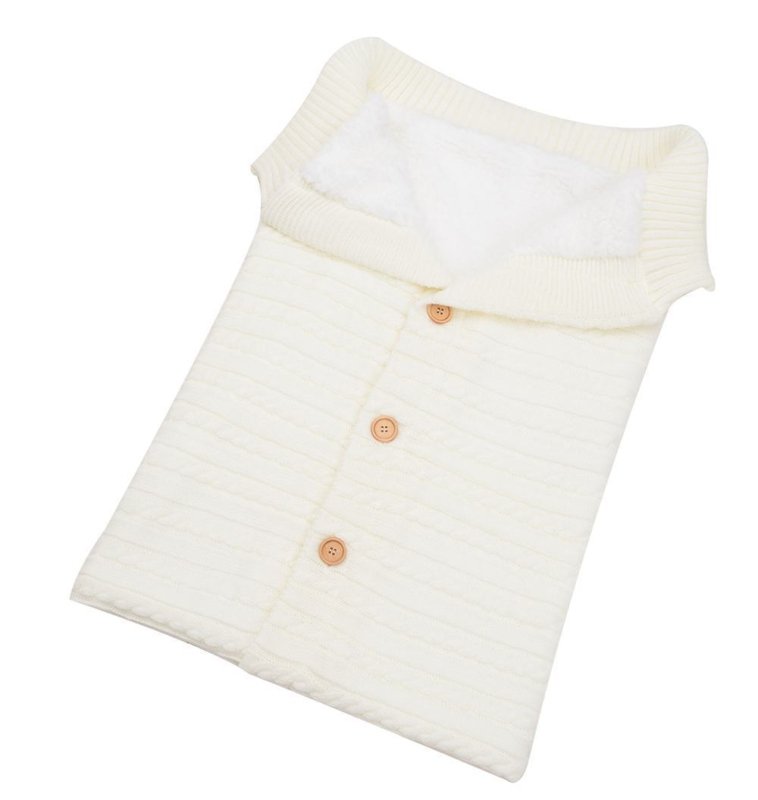 Baby Thickened Plus Velvet Warm Sleeping Bag $111.64 Dana Fashion Color: White2 Baby & Mother Product information： Product Category : Wraps Fabric: Paris yarn pattern: Plain Color: White, beige, gray, black Size: 60*45CM (manual measurement has a certain