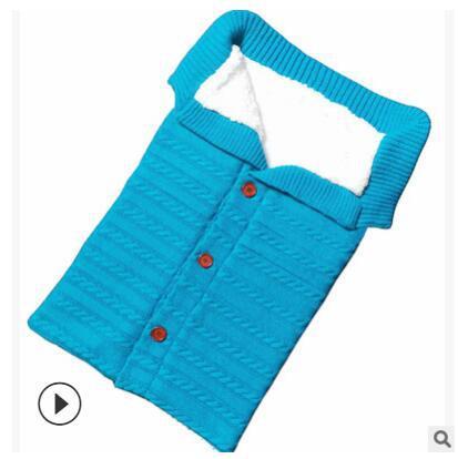 Baby Thickened Plus Velvet Warm Sleeping Bag $112.70 Dana Fashion Color: Lake blue Baby & Mother Product information： Product Category : Wraps Fabric: Paris yarn pattern: Plain Color: White, beige, gray, black Size: 60*45CM (manual measurement has a certa