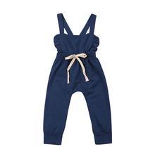 Baby Toddler Kid Girls Pants Romper Overalls $22.26 Dana Fashion Color: Blue Child size: 100cm Baby Clothing Product information: Applicable gender: girl Color classification: blue, gray stripes, red stripes, pink Reference height: 70cm 80cm 90cm 100cm 11