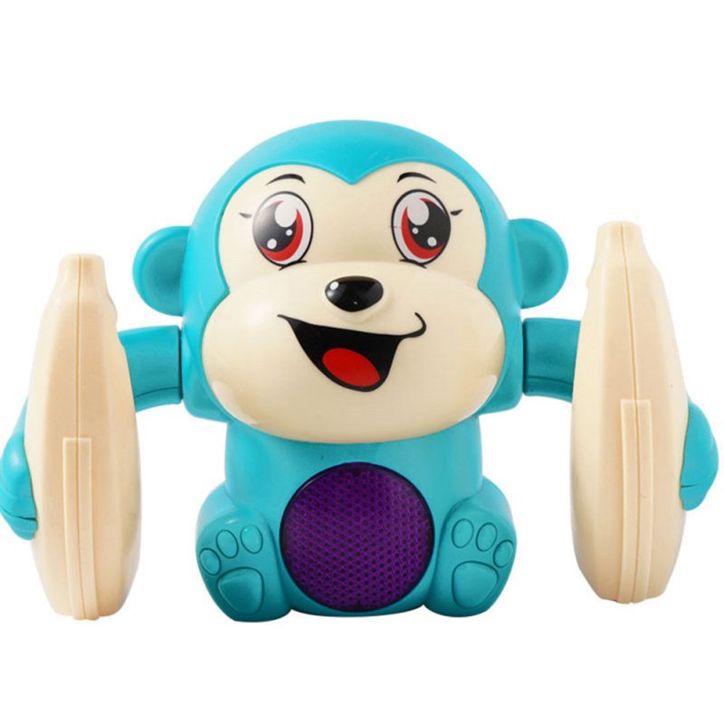 Baby Toys Electric Tumbling Monkey Light Music Puzzle Sound Tipping Monkey Kids Toys Early Educational Toys For Children Gifts $16.66 Dana Fashion Color: Blue Toys & Hobbies Product Name: Electric sound and light flipping monkey Product size: 13x8x9cm Sui