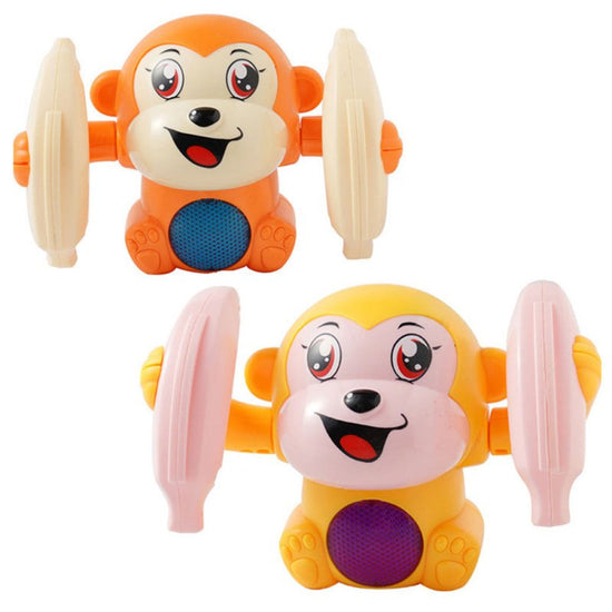 Baby Toys Electric Tumbling Monkey Light Music Puzzle Sound Tipping Monkey Kids Toys Early Educational Toys For Children Gifts $16.66 Dana Fashion Color: Blue Toys & Hobbies Product Name: Electric sound and light flipping monkey Product size: 13x8x9cm Sui