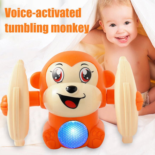 Baby Toys Electric Tumbling Monkey Light Music Puzzle Sound Tipping Monkey Kids Toys Early Educational Toys For Children Gifts $16.66 Dana Fashion Color: Blue Toys & Hobbies Product Name: Electric sound and light flipping monkey Product size: 13x8x9cm Sui