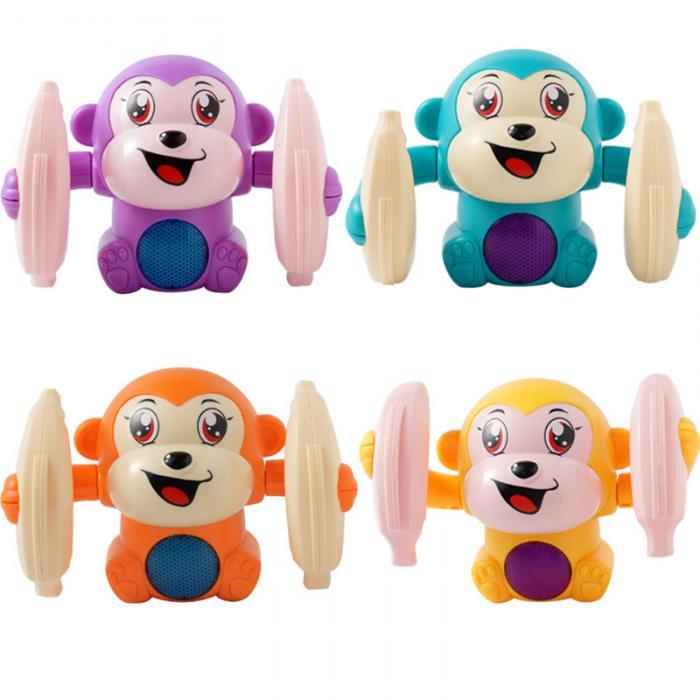 Baby Toys Electric Tumbling Monkey Light Music Puzzle Sound Tipping Monkey Kids Toys Early Educational Toys For Children Gifts $16.66 Dana Fashion Color: Blue Toys & Hobbies Product Name: Electric sound and light flipping monkey Product size: 13x8x9cm Sui