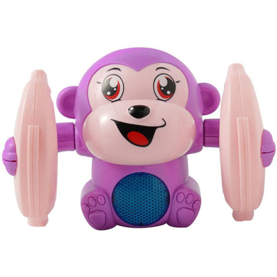 Baby Toys Electric Tumbling Monkey Light Music Puzzle Sound Tipping Monkey Kids Toys Early Educational Toys For Children Gifts $16.66 Dana Fashion Color: Purple Toys & Hobbies Product Name: Electric sound and light flipping monkey Product size: 13x8x9cm S