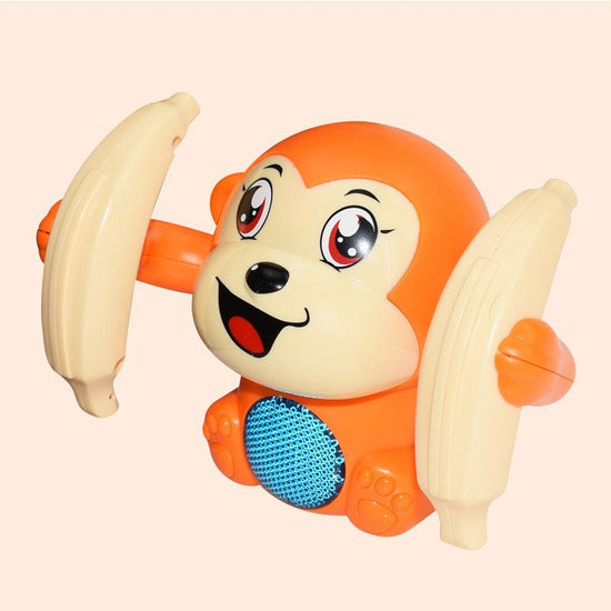 Baby Toys Electric Tumbling Monkey Light Music Puzzle Sound Tipping Monkey Kids Toys Early Educational Toys For Children Gifts $16.66 Dana Fashion Color: Orange Toys & Hobbies Product Name: Electric sound and light flipping monkey Product size: 13x8x9cm S