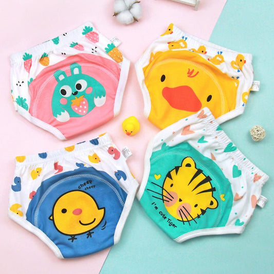 Baby Training Pants Summer Baby Diaper Pants $11.80 Dana Fashion Color: Blue Bear format: 100 Yards Baby & Mother Product information: Color: pink strawberry rabbit, piyopiyo, blue chickens, green tiger, cream lamb, pink rabbit, light green puppy, striped