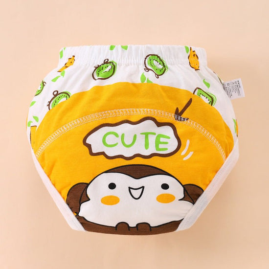 Baby Training Pants Summer Baby Diaper Pants $11.80 Dana Fashion Color: Yellow Monkey format: 100 Yards Baby & Mother Product information: Color: pink strawberry rabbit, piyopiyo, blue chickens, green tiger, cream lamb, pink rabbit, light green puppy, str