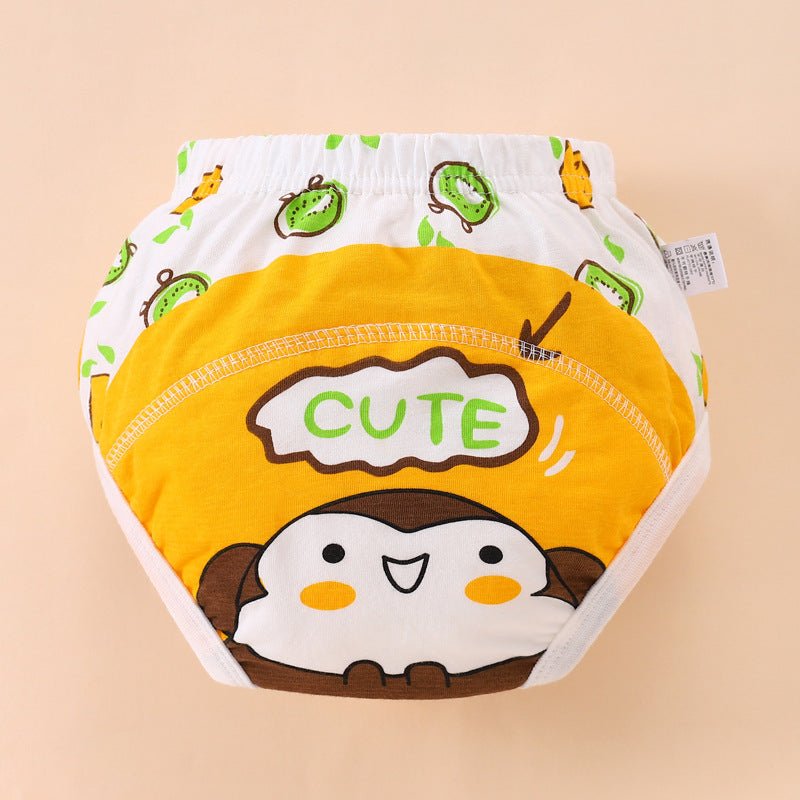 Baby Training Pants Summer Baby Diaper Pants $11.80 Dana Fashion Color: Yellow Monkey format: 100 Yards Baby & Mother Product information: Color: pink strawberry rabbit, piyopiyo, blue chickens, green tiger, cream lamb, pink rabbit, light green puppy, str