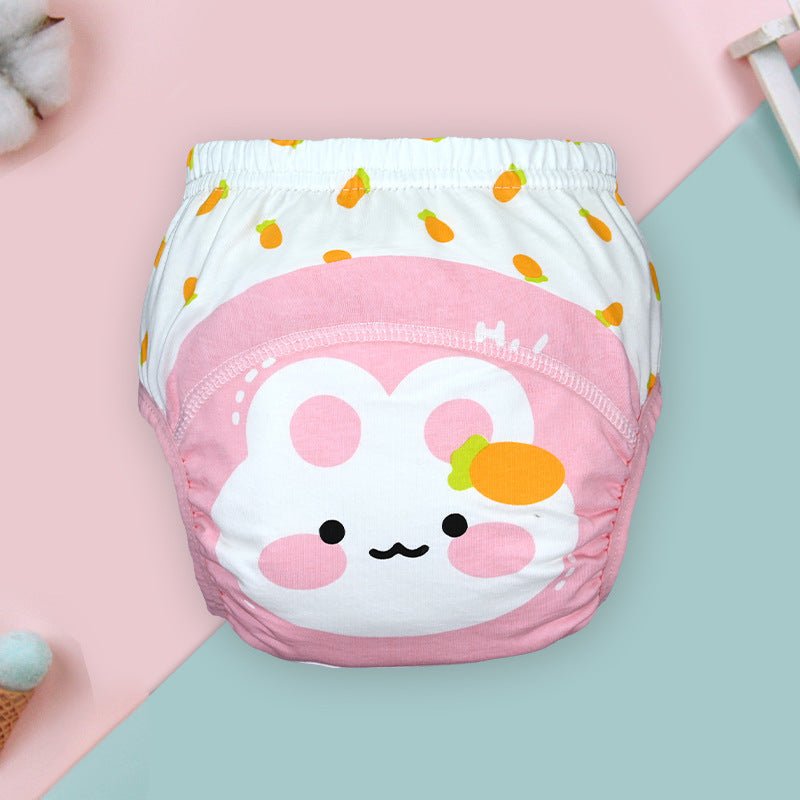 Baby Training Pants Summer Baby Diaper Pants $11.80 Dana Fashion Color: Upgraded Radish Pink Rabbit format: 100 Yards Baby & Mother Product information: Color: pink strawberry rabbit, piyopiyo, blue chickens, green tiger, cream lamb, pink rabbit, light gr