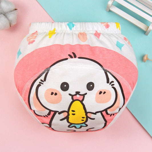 Baby Training Pants Summer Baby Diaper Pants $11.80 Dana Fashion Color: Blue Bear format: 100 Yards Baby & Mother Product information: Color: pink strawberry rabbit, piyopiyo, blue chickens, green tiger, cream lamb, pink rabbit, light green puppy, striped