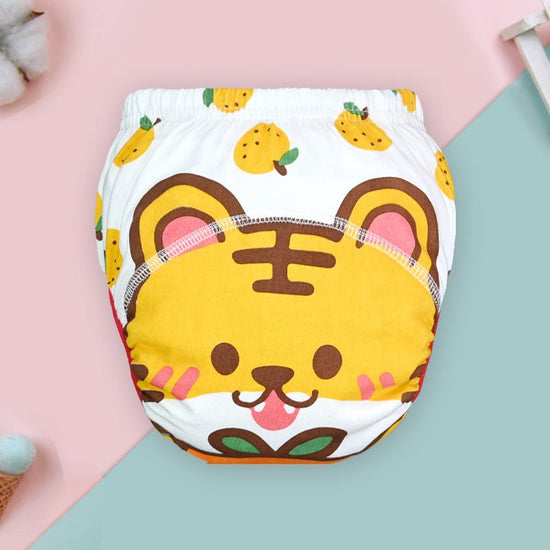Baby Training Pants Summer Baby Diaper Pants $11.80 Dana Fashion Color: Upgraded Orange Tiger format: 100 Yards Baby & Mother Product information: Color: pink strawberry rabbit, piyopiyo, blue chickens, green tiger, cream lamb, pink rabbit, light green pu