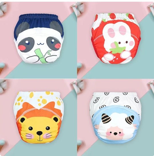 Baby Training Pants Summer Baby Diaper Pants $31.72 Dana Fashion Color: Set2 format: 100 Yards Baby & Mother Product information: Color: pink strawberry rabbit, piyopiyo, blue chickens, green tiger, cream lamb, pink rabbit, light green puppy, striped lion
