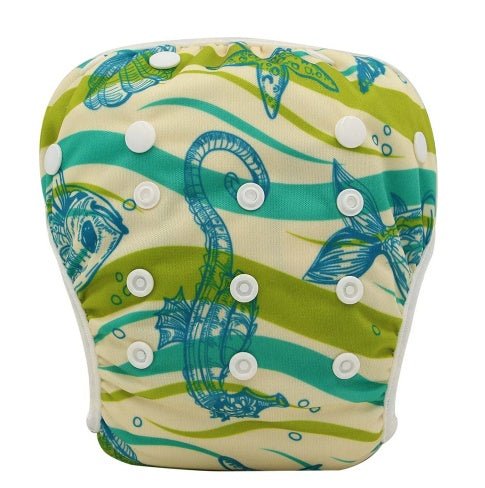 Baby Unisex Waterproof Adjustable Swim Diaper $18.89 Dana Fashion style: 27 Baby & Mother Product Information: Material: ultra-fine diapers, fleece cloth + PUL waterproof fabric Knitted fabric, soft skin-friendly / three-dimensional leak-proof strip, anti