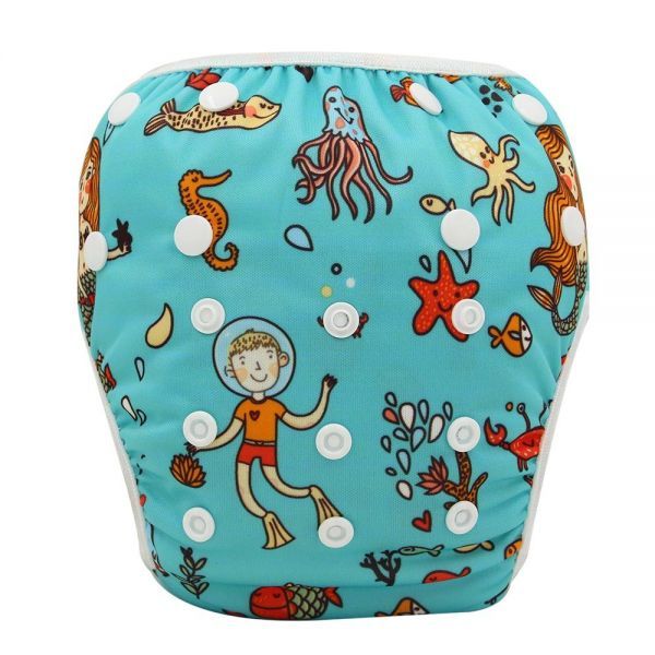 Baby Unisex Waterproof Adjustable Swim Diaper $18.89 Dana Fashion style: 2 Baby & Mother Product Information: Material: ultra-fine diapers, fleece cloth + PUL waterproof fabric Knitted fabric, soft skin-friendly / three-dimensional leak-proof strip, anti-