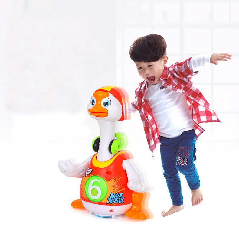 Baby Universal Duck Educational Toy $80.62 Dana Fashion Color: Green Toys & Hobbies Product Information： Features: singing, swinging, dancing Packing: window box Toy material: ABS Ability training: emotion, vision, intellectual development, crawling, manu