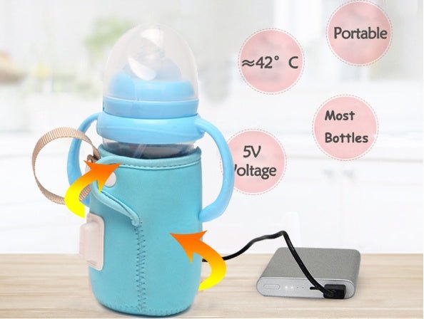 Baby USB bottle $16.22 Dana Fashion Color: Orange Baby & Mother Features: 1, keep warm when eating 2, good insulation effect 3, safety voltage 5 v 4, every milk bottle can use it 5, comfortable to wear specification: Material: cotton, PC Size: 6.5 m × 10