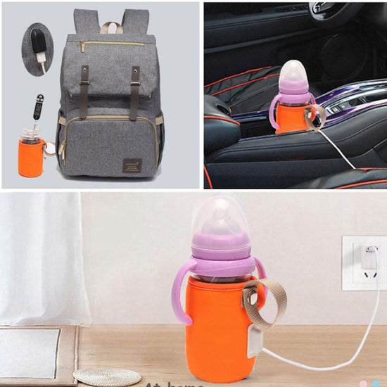 Baby USB bottle $16.22 Dana Fashion Color: Orange Baby & Mother Features: 1, keep warm when eating 2, good insulation effect 3, safety voltage 5 v 4, every milk bottle can use it 5, comfortable to wear specification: Material: cotton, PC Size: 6.5 m × 10