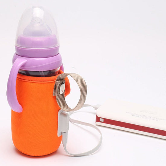 Baby USB bottle $16.22 Dana Fashion Color: Orange Baby & Mother Features: 1, keep warm when eating 2, good insulation effect 3, safety voltage 5 v 4, every milk bottle can use it 5, comfortable to wear specification: Material: cotton, PC Size: 6.5 m × 10