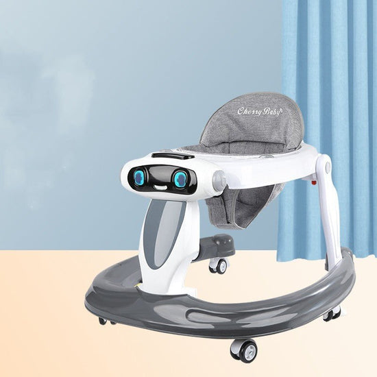 Baby Walker Anti-O-leg Baby Children's Multi-functional Anti-rollover Walker $152.59 Dana Fashion Color: Elegant grey Size: Foundation Baby & Mother Product information: Product name: Baby Walker Size: 72*62*44cm Material: Plastic Applicable age: 7-18 mon